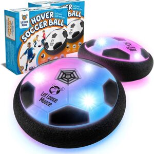 LLMoose Hover Ball for Boys & Girls - 2 LED Light Soccer Balls with Foam Bumpers﻿