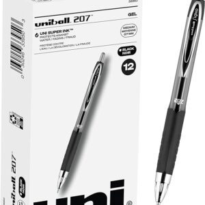 Uniball Signo 207 Gel Pen 12 Pack, 1.0mm Bold Black Pens, Gel Ink Pens | Office Supplies Sold by Uniball are Pens, Ballpoint Pen, Colored Pens, Gel Pens, Fine Point, Smooth Writing Pens