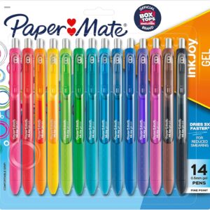Paper Mate InkJoy Pens, Gel Pens, Fine Point (0.5 mm), Assorted, 14 Count