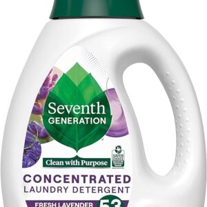 Seventh Generation Concentrated Laundry Detergent Liquid Free & Clear Fragrance Free 40 oz